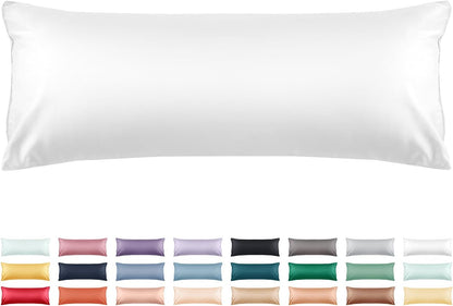 Cotton Body Pillow Cover 1 Pack, 600 Thread Count Body Pillow case 20"x54", Long Body Pillow Case Cover Soft Breathable with Envelope Closure